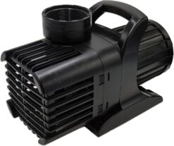 Powerful & Energy Efficient Performance: Combines the high-flow output of a direct drive pump with the energy-saving efficiency of a mag drive system. This submersible pond pump is engineered for 24/7 continuous use and features a built-in heat-overload sensor to prevent burnout—ideal for koi ponds, waterfalls, and large outdoor water features. Compact, Skimmer-Friendly Design: The space-saving housing supports horizontal or vertical installation, making this submersible water pump ideal for tight spaces in skimmers or pondless waterfall setups. A built-in intake screen helps prevent clogging and keeps your water feature flowing smoothly. Durable, Clog-Resistant Performance: Built to last with a return rate of less than 1%, this submersible pond pump passes solids up to 0.25 inches. A specialized intake screen helps prevent clogs, keeping your fountain, pond, or waterfall running reliably. Industry-Leading Flow & Versatility: Features a deep-vein, replaceable impeller that delivers maximum water flow at greater head heights. This energy-efficient pond pump is designed for both submersible and in-line use, making it ideal for waterfalls, koi ponds, and larger water features. Reliable & Safe for Aquatic Life: Backed by a 2-year manufacturer’s warranty with U.S.-based support and service. This oil-free submersible pump is safe for fish, aquatic plants, and wildlife. Designed for freshwater use only—do not use in chlorinated or saltwater systems. Specs: 6 amps, 1.25 HP, 31 ft max head, 120 volts, 720 watts, 60 Hz.