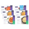 HMR Pasta Classics Entree Bundle 1 ea Penne Pasta w/Meatballs, 1 ea Rotini Chicken Alfredo, 2 ea Cheese & Basil Ravioli, and 2 ea Creamy Mac & Cheese, 7-8 oz, 6 Ready to Eat Meals