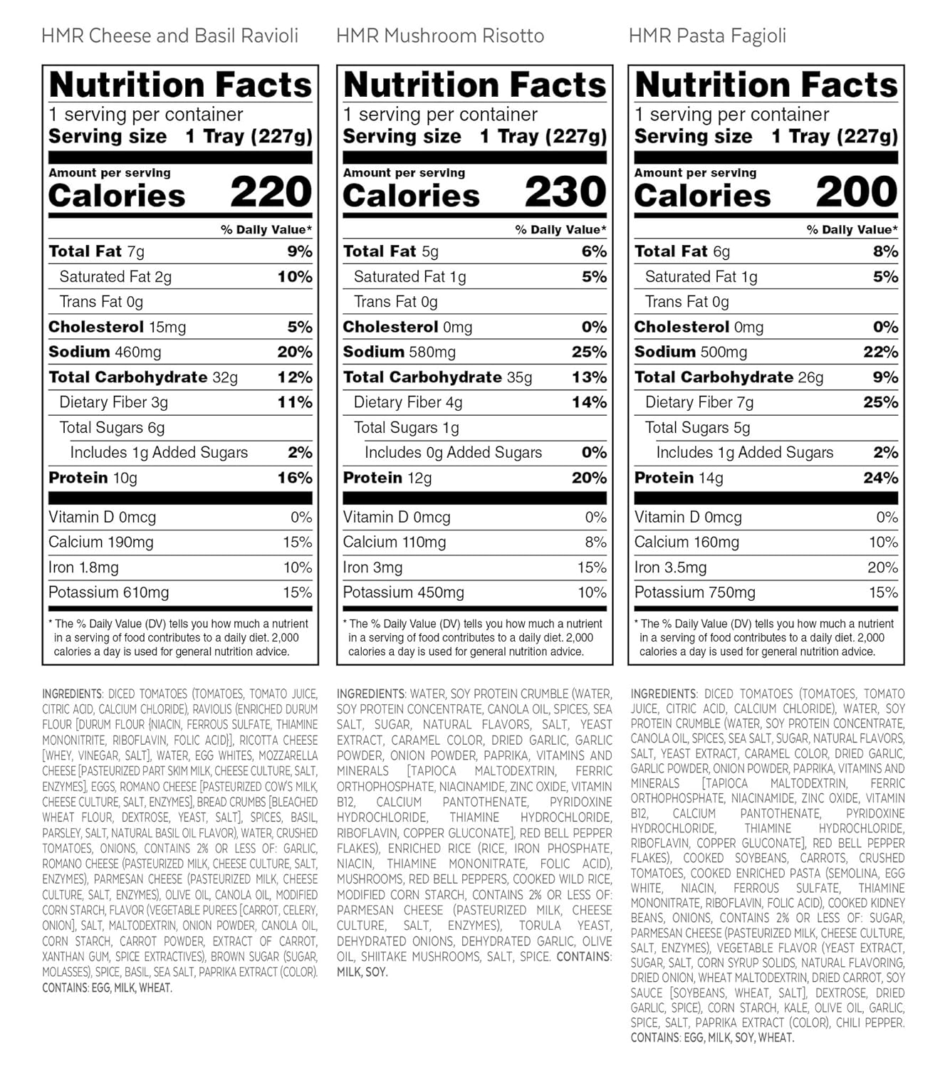 HMR Vegetarian Entrée Pack Pre-packaged Lunch or Dinner to Support Weight Loss9