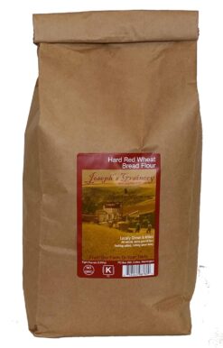 Hard Red Whole Wheat Flour,8 lbs, Joseph's Grainery Freshly Ground Flour, Non-GMO, Kosher Certified