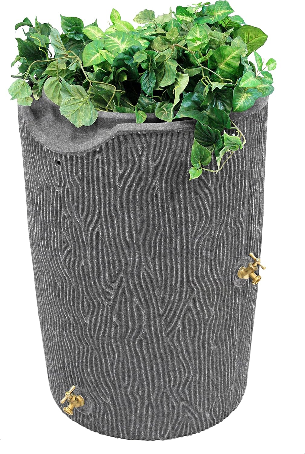 Impressions Bark 50 Gallon Rain Saver - Dark Granite Impressions Bark 50 Gallon Rain Saver - Dark Granite