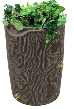 Impressions Bark 50 Gallon Rain Saver - Oak