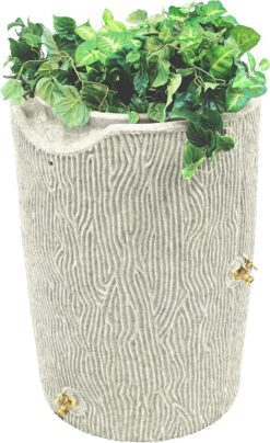 Impressions Bark 50 Gallon Rain Saver - Sandstone