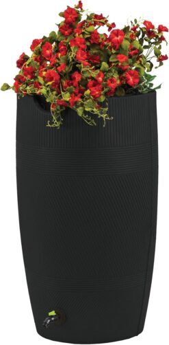 Impressions Eco Havana 50 Gallon Rain Saver - Contains Recycled Material Black