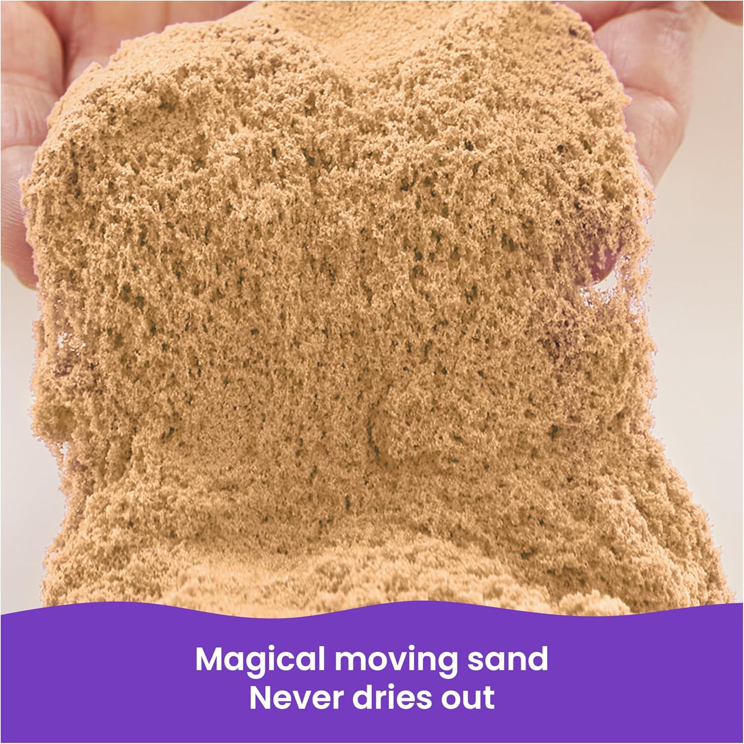 Kinetic Sand, 11lb (5kg) Natural Brown Play Sand, Mega Box for Arts and Crafts, Sandbox (Packaging May Vary), Moldable Sensory Toys for Ages 3 and up1