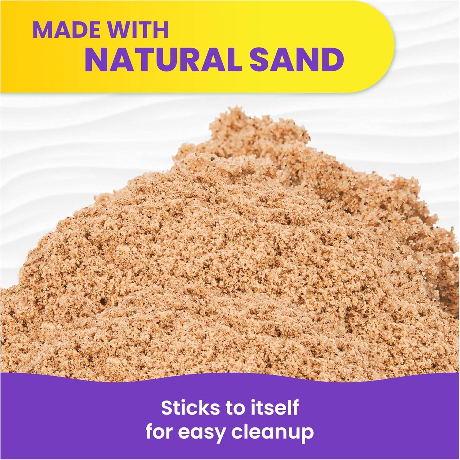 Kinetic Sand, 11lb (5kg) Natural Brown Play Sand, Mega Box for Arts and Crafts, Sandbox (Packaging May Vary), Moldable Sensory Toys for Ages 3 and up4