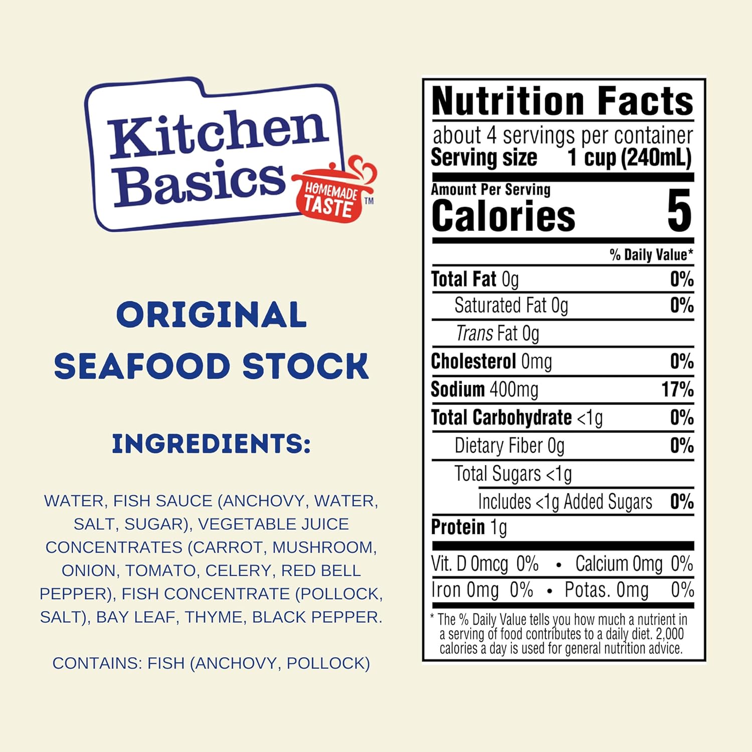 Kitchen Basics Original Seafood Stock, 32 oz (Pack of 12) No Artificial Flavors and Gluten Free6
