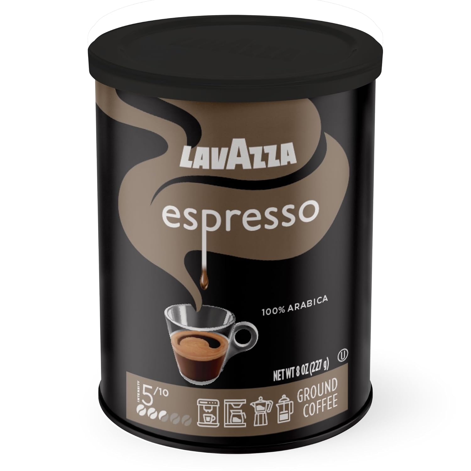 Lavazza Espresso Ground Coffee, Medium Roast, 100% Arabica, 8 oz Tin (Pack of 4) Lavazza Espresso Ground Coffee, Medium Roast, 100% Arabica, 8 oz Tin (Pack of 4)