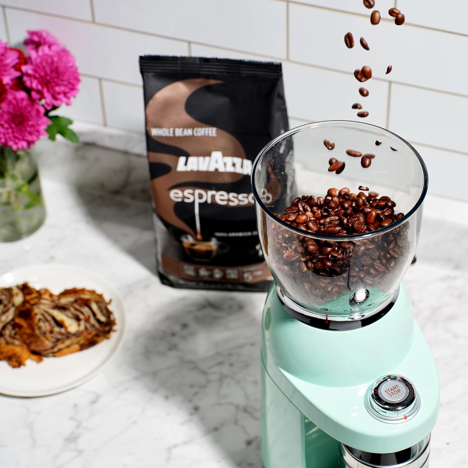 Lavazza Espresso Whole Bean Coffee Blend, Medium Roast, 2.2 lb Bag (Pack of 2)0