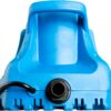 Little Giant APCP-1700 115-Volt, 1/3 HP, 1745 GPH, Automatic, Submersible, Swimming Pool Cover Pump with 25-Ft. Cord, Light Blue, 577301