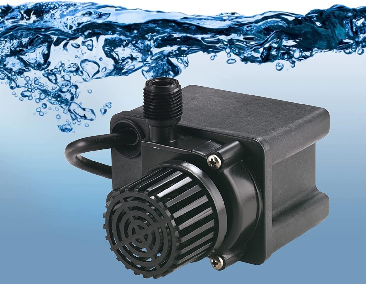 Little Giant PE-2.5F-PW 115 Volt, 1 28 HP, 475 GPH Submersible Direct Drive Pump for Small Ponds or Fountain with 15-Ft. Cord, Black, 5666122