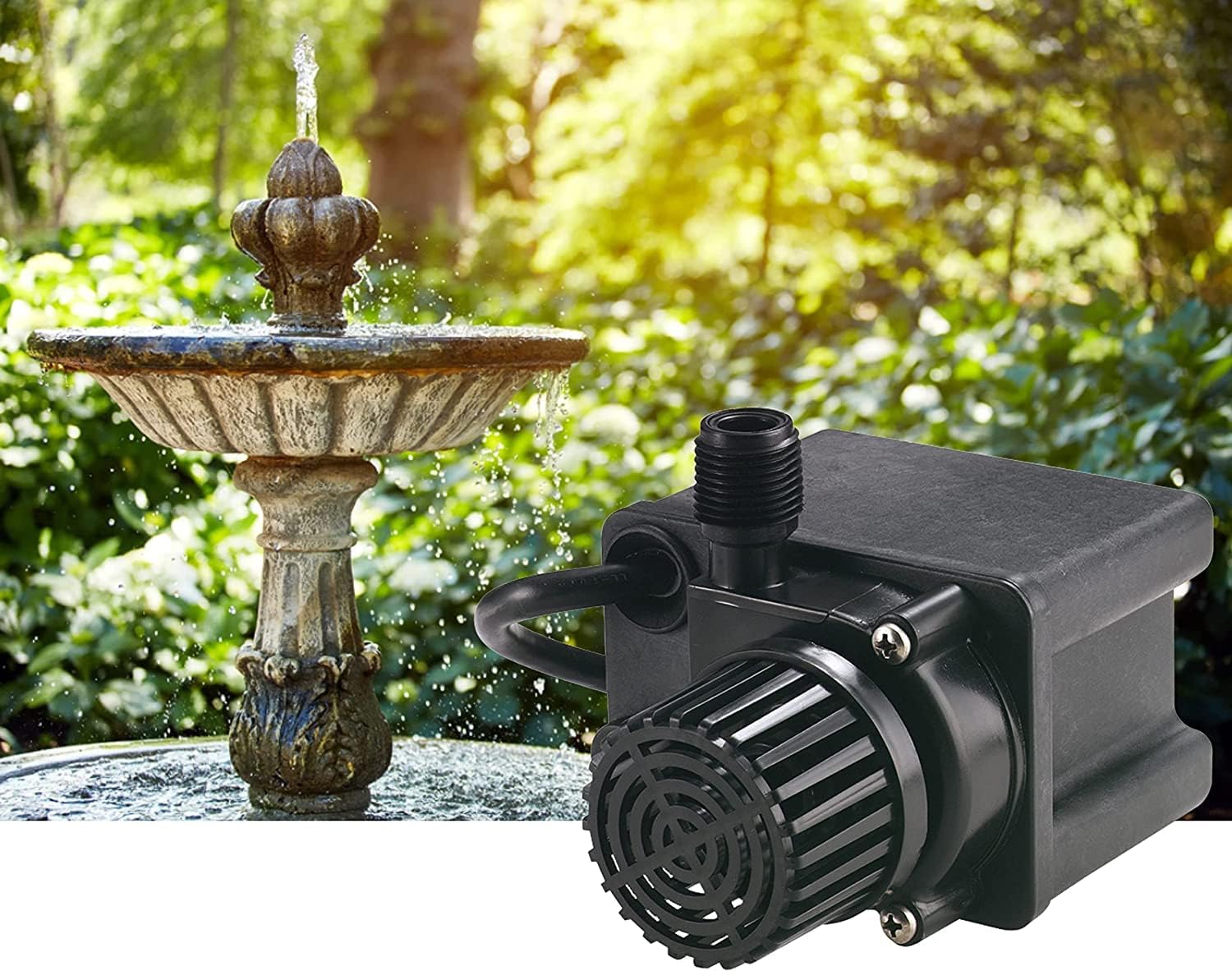 Little Giant PE-2.5F-PW 115 Volt, 1 28 HP, 475 GPH Submersible Direct Drive Pump for Small Ponds or Fountain with 15-Ft. Cord, Black, 5666123