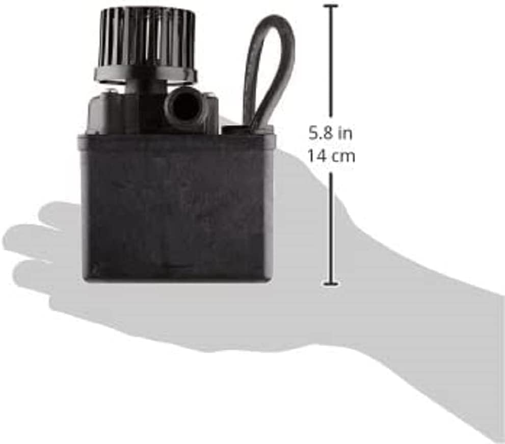 Little Giant PE-2.5F-PW 115 Volt, 1 28 HP, 475 GPH Submersible Direct Drive Pump for Small Ponds or Fountain with 15-Ft. Cord, Black, 5666126