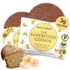 Love + Chew Soft Baked Protein Cookies, Gluten Free | (18) Count Banana Bread Minis | Vegan, Paleo, Non GMO and Packed with Superfoods. - Individually Wrapped, and Made from High Protein Almonds - (1) Ounce Cookies