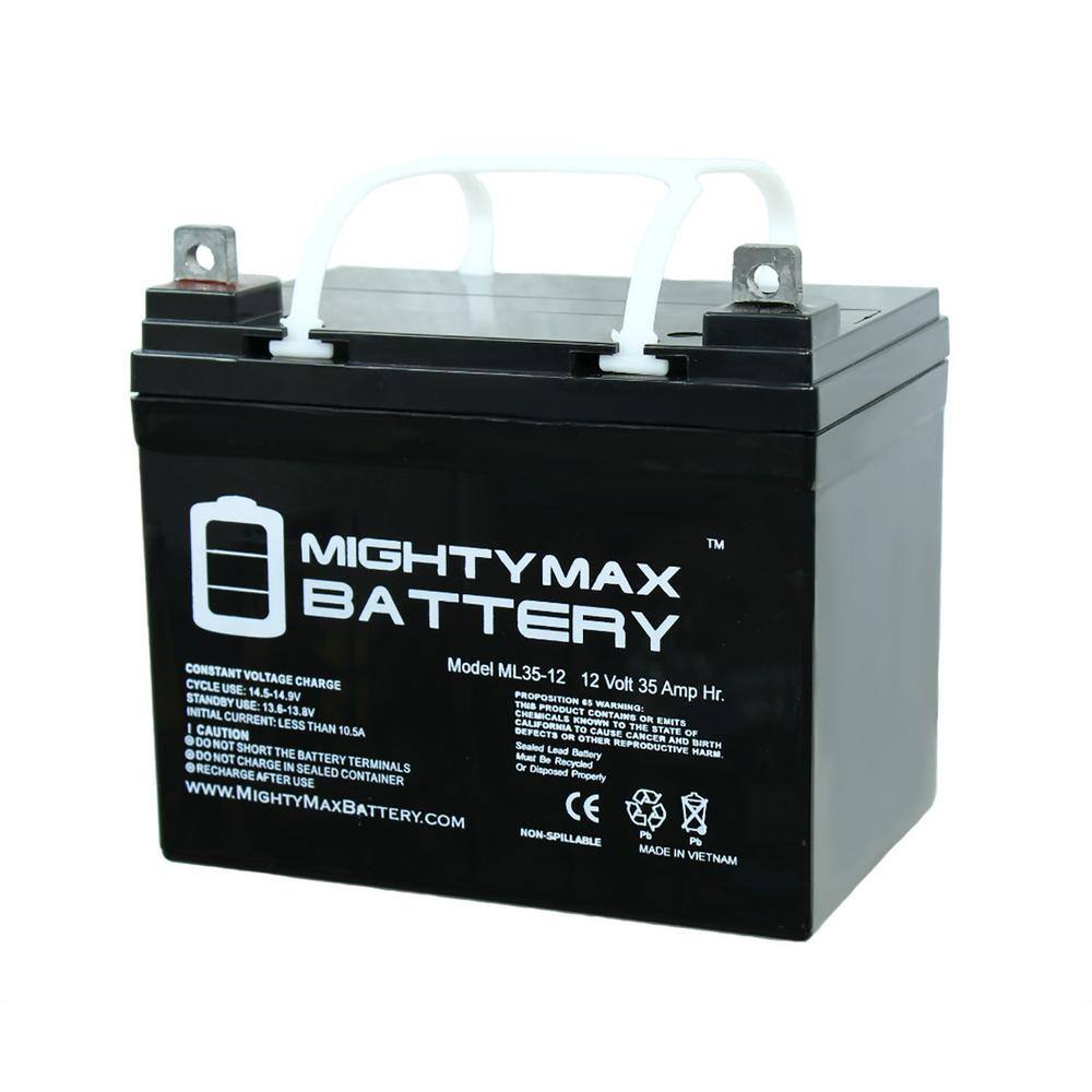 MIGHTY MAX BATTERY MAX3437171 12V 35Ah Wheelchair Battery for Pride Mobility Jazzy 1103 - 2 Pack5
