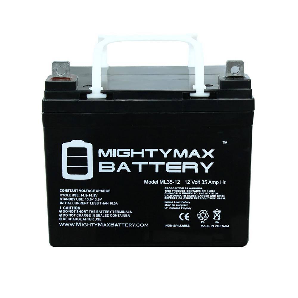 MIGHTY MAX BATTERY ML35-12 12-Volt 35 Ah Sealed Lead Acid (SLA) Rechargeable Battery4