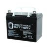 MIGHTY MAX BATTERY ML35-1274 ML35-12 - 12V 35AH U1 Deep Cycle AGM Solar Battery Replaces 33Ah, 34Ah, 36Ah