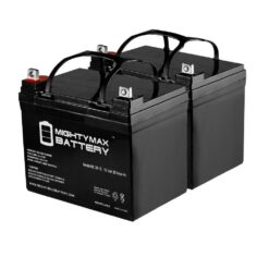 MIGHTY MAX BATTERY ML35-12MP2 12-Volt 35 Ah SLA (Sealed Lead Acid) AGM Type Medical Mobility Replacement Battery (2-Pack)