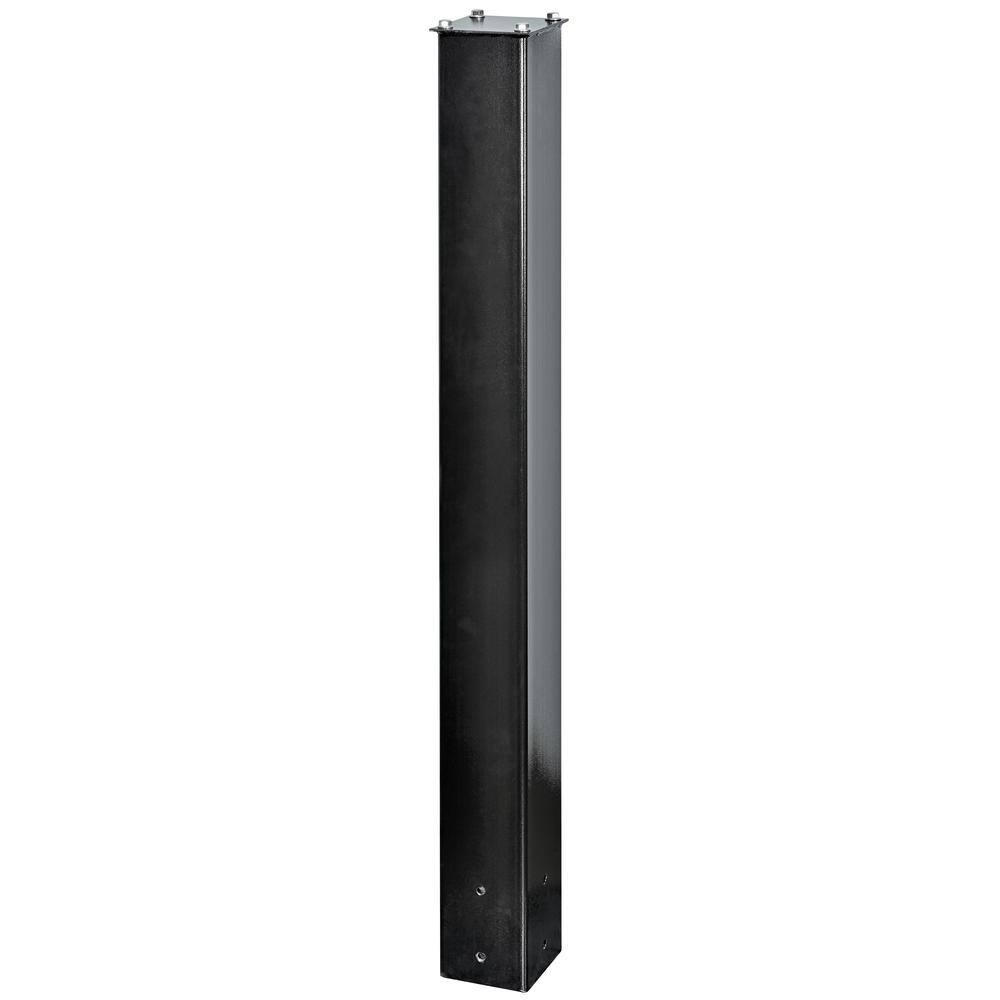 Mail Boss 7121 Galvanized Steel In-Ground Mailbox Post in Black Mail Boss 7121 Galvanized Steel In-Ground Mailbox Post in Black