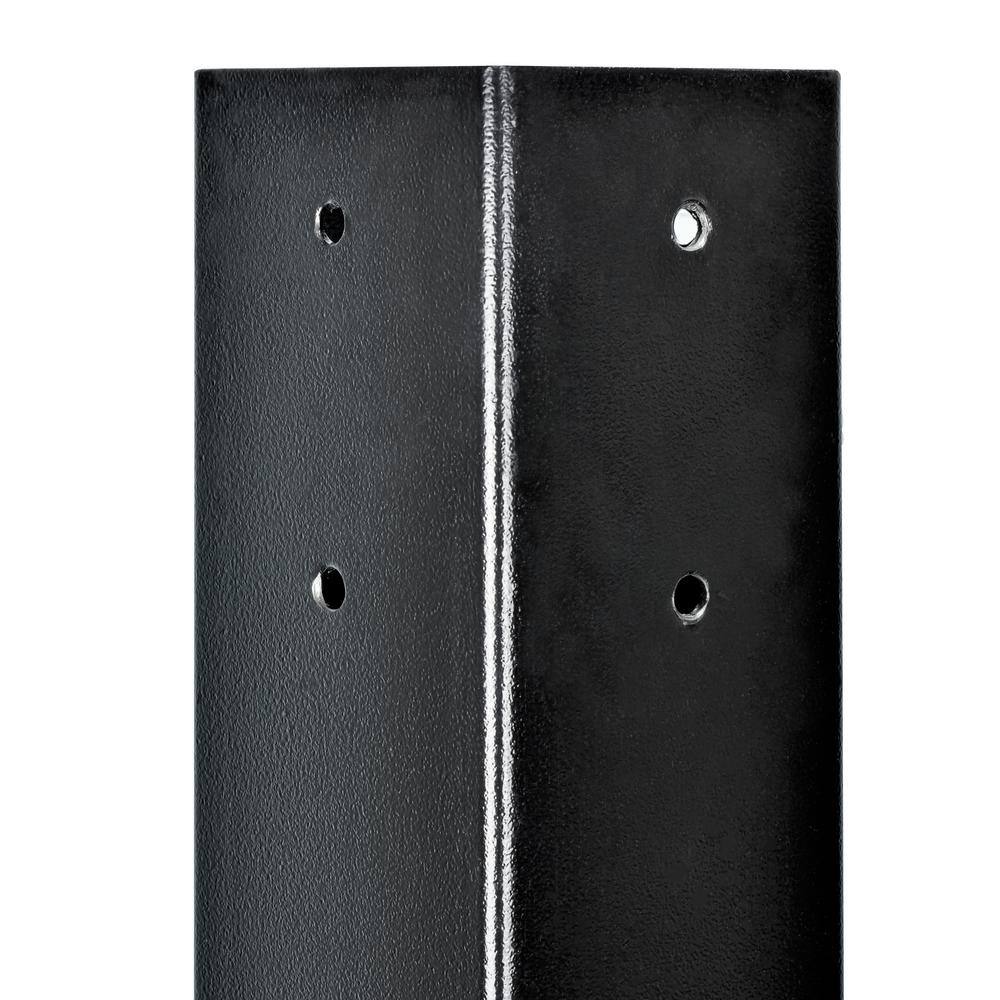 Mail Boss 7121 Galvanized Steel In-Ground Mailbox Post in Black5