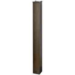 Mail Boss 7123 Galvanized Steel In-Ground Post, Bronze (Hammered Finish)