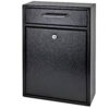 Mail Boss 7412 Olympus Locking Wall-Mount Drop Box with High Security Reinforced Patented Locking System, Black