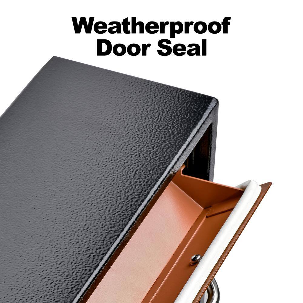 Mail Boss 7412 Olympus Locking Wall-Mount Drop Box with High Security Reinforced Patented Locking System, Black2