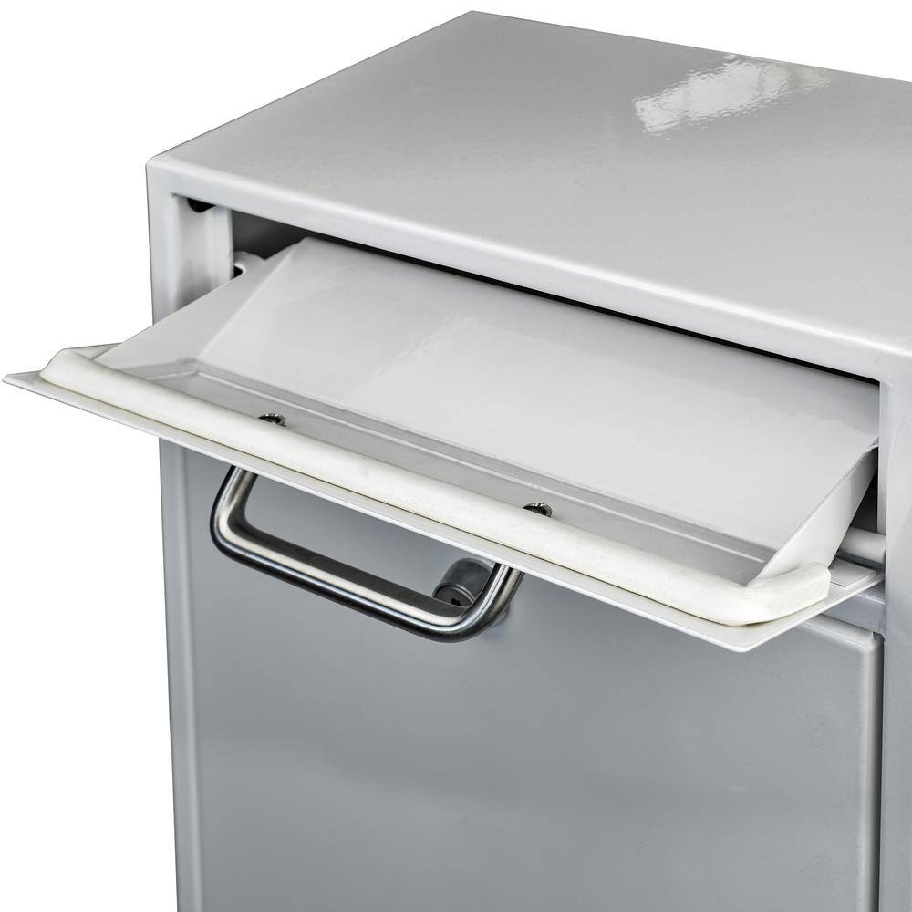 Mail Boss 7420 Olympus Locking Wall-Mount Drop Box Mailbox with High Security Reinforced Patented Locking System, Alpine White6