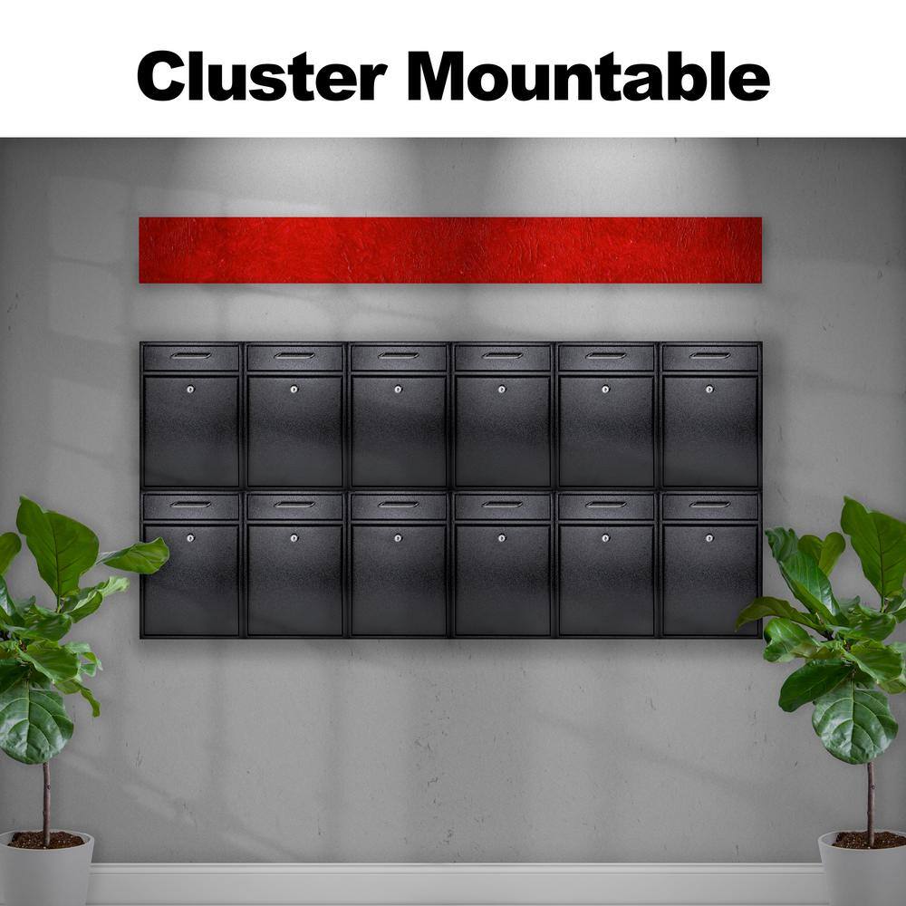 Mail Boss 7420 Olympus Locking Wall-Mount Drop Box Mailbox with High Security Reinforced Patented Locking System, Alpine White8