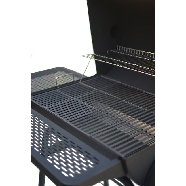 Master Forge CBC23032L 1010-Sq. Inches Black powder coated Horizontal Charcoal Smoker6_11zon