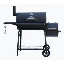 Master Forge CBC23032L 1010-Sq. Inches Black powder coated Horizontal Charcoal Smoker