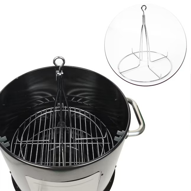 Master Forge CBS24032L 564-Sq. Inches Black Vertical Charcoal Smoker14_11zon