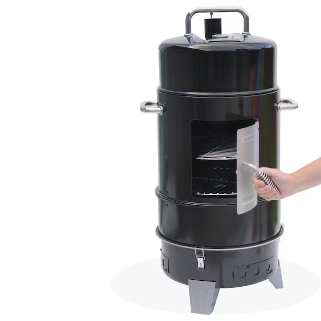Master Forge CBS24032L 564-Sq. Inches Black Vertical Charcoal Smoker1_11zon