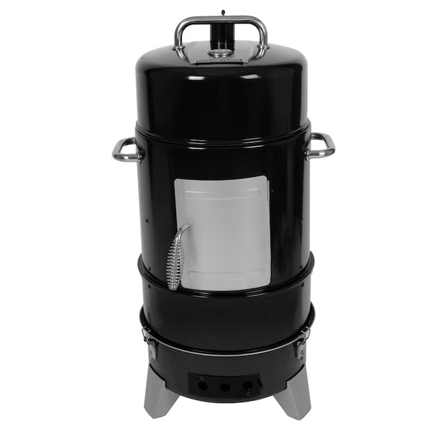 Master Forge CBS24032L 564-Sq. Inches Black Vertical Charcoal Smoker_11zon Master Forge CBS24032L 564-Sq. Inches Black Vertical Charcoal Smoker