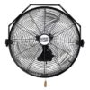 Maxx Air 18-Inches Indoor Black Wall Mounted Fan