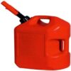 Midwest Can 6610 Safe-Flo Auto Shut Off 6 Gallon Gas Can – Durable Fuel Containers with FlameShield Safety System & Quick-Flow Spout - Red - 4 Pack