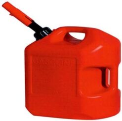 Midwest Can 6610 Safe-Flo Auto Shut Off 6 Gallon Gas Can – Durable Fuel Containers with FlameShield Safety System & Quick-Flow Spout - Red - 4 Pack