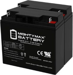 Mighty Max Battery ML18-12 - 12 VOLT 18 AH SLA BATTERY - PACK OF 2