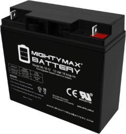 Mighty Max Battery ML18-12 - 12 Volt 18 AH, Nut and Bolt (NB) Terminal, Rechargeable SLA AGM Battery