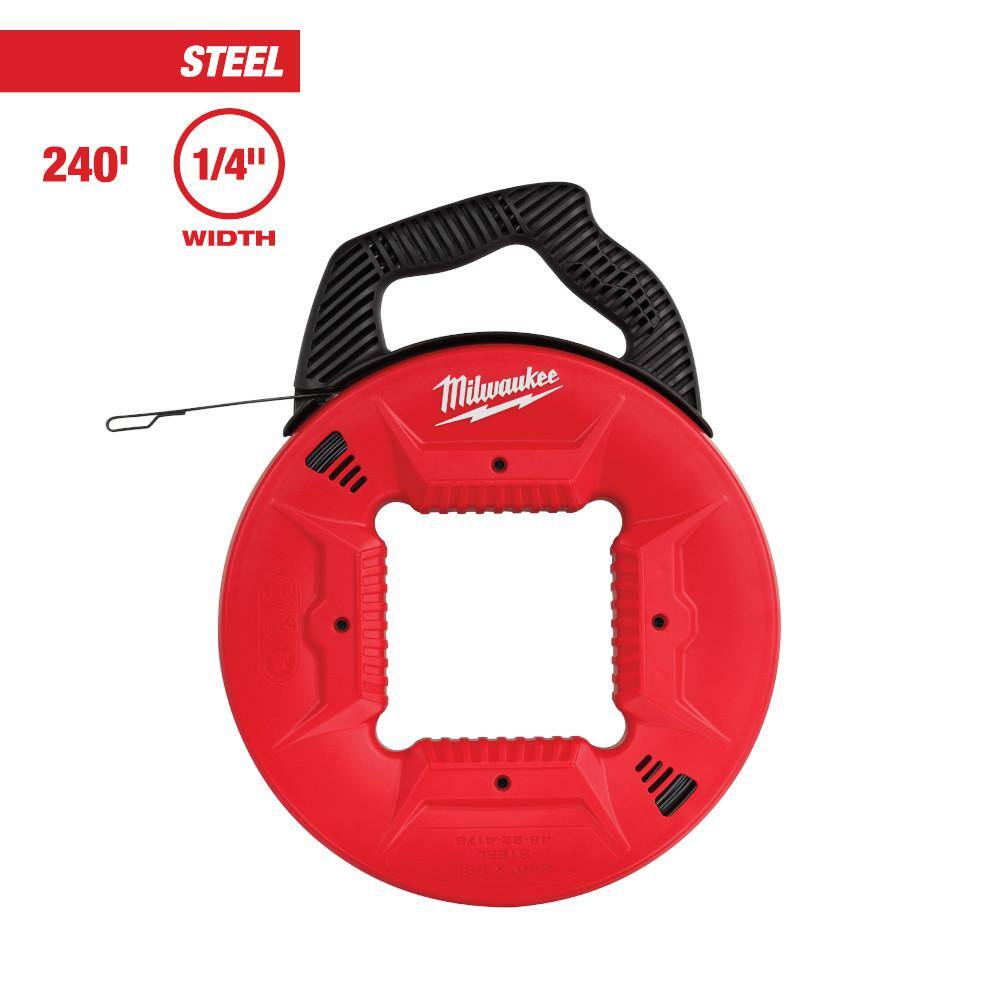 Milwaukee 48-22-4178 1 8 in. x 240 ft. Steel Fish Tape 1181