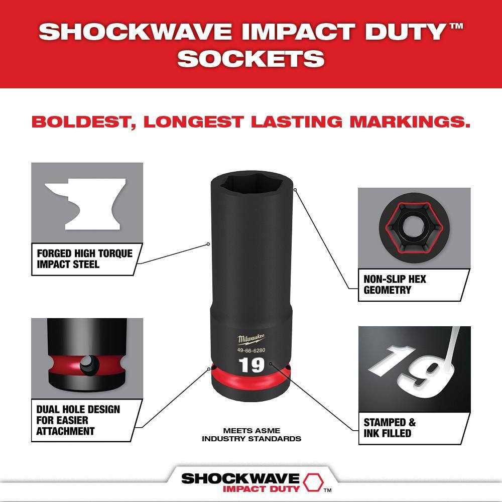 Milwaukee 48-32-5150-49-66-7003 SHOCKWAVE Impact-Duty Alloy Steel Screw Driver Bit Set with SHOCKWAVE 1 4 in. Drive Metric Impact Socket Set (114-Piece)5