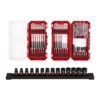 Milwaukee 48-32-5150-49-66-7007 SHOCKWAVE Impact-Duty Alloy Steel Screw Driver Bit Set with SHOCKWAVE 3/8 in. Drive Metric Impact Socket Set (114-Piece)