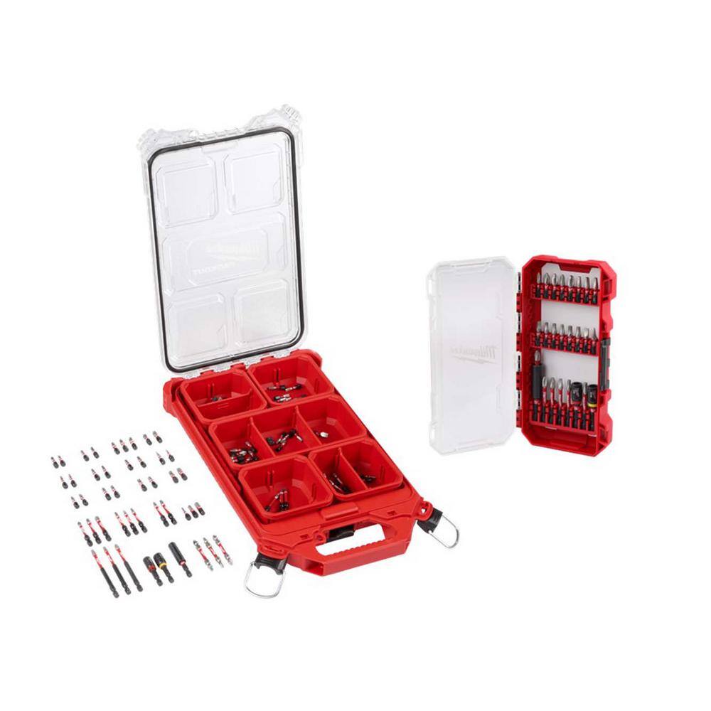 Milwaukee 48-32-5157-48-32-4095 Shockwave Impact Duty Alloy Steel Screw Driver Bit Set with Packout Case (115-Piece) Milwaukee 48-32-5157-48-32-4095 Shockwave Impact Duty Alloy Steel Screw Driver Bit Set with Packout Case (115-Piece)