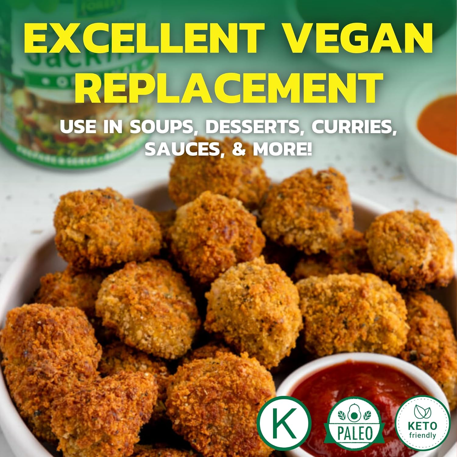 Native Forest Organic Young Jackfruit - Great Meatless Alternative, Plant Based Meat, Non-GMO Project Verified, USDA Organic - Original, 14 Oz (Pack of 6)6