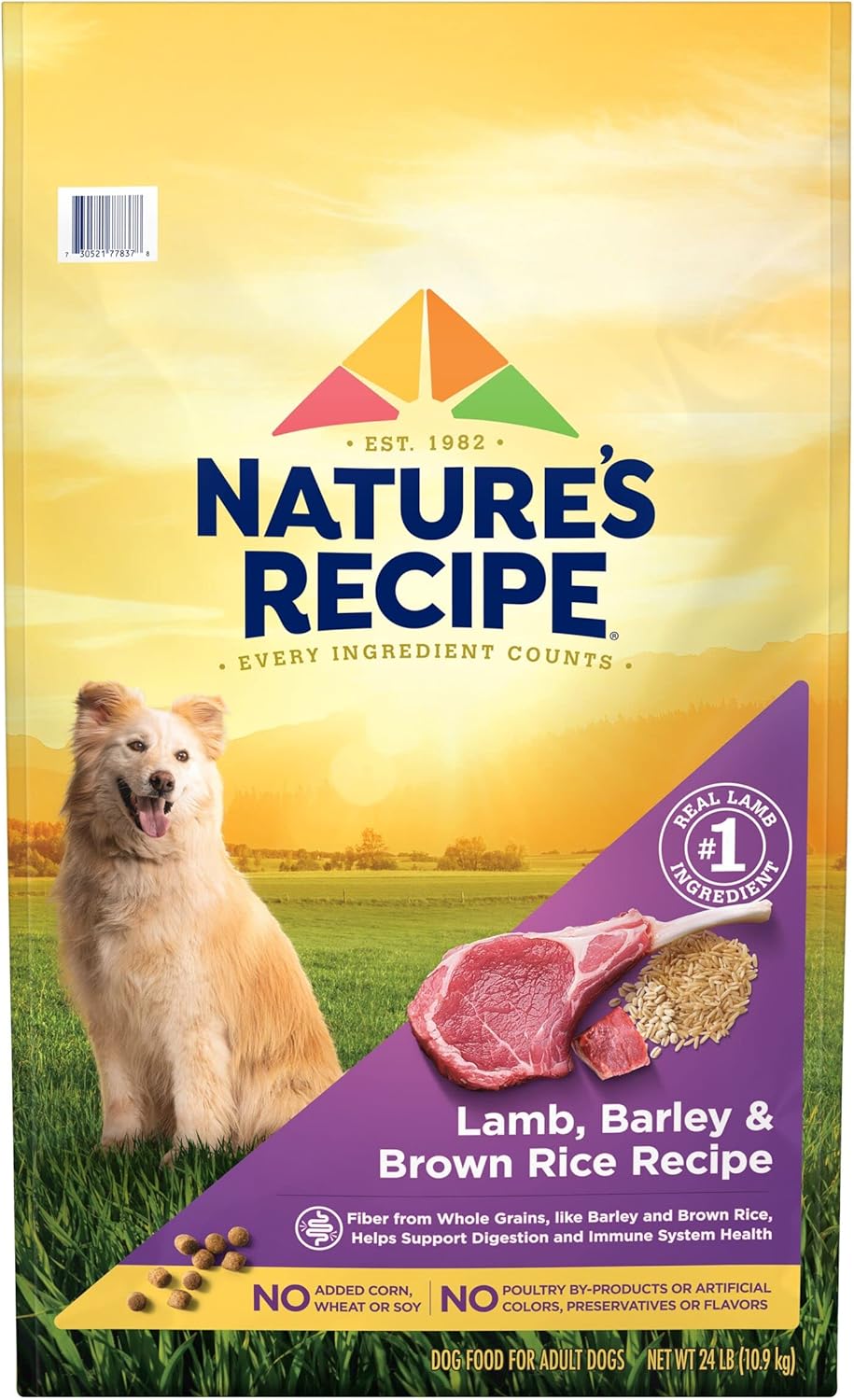Nature′s Recipe Lamb, Barley & Brown Rice Recipe Dry Dog Food, 24 lb. Bag Nature′s Recipe Lamb, Barley & Brown Rice Recipe Dry Dog Food, 24 lb. Bag