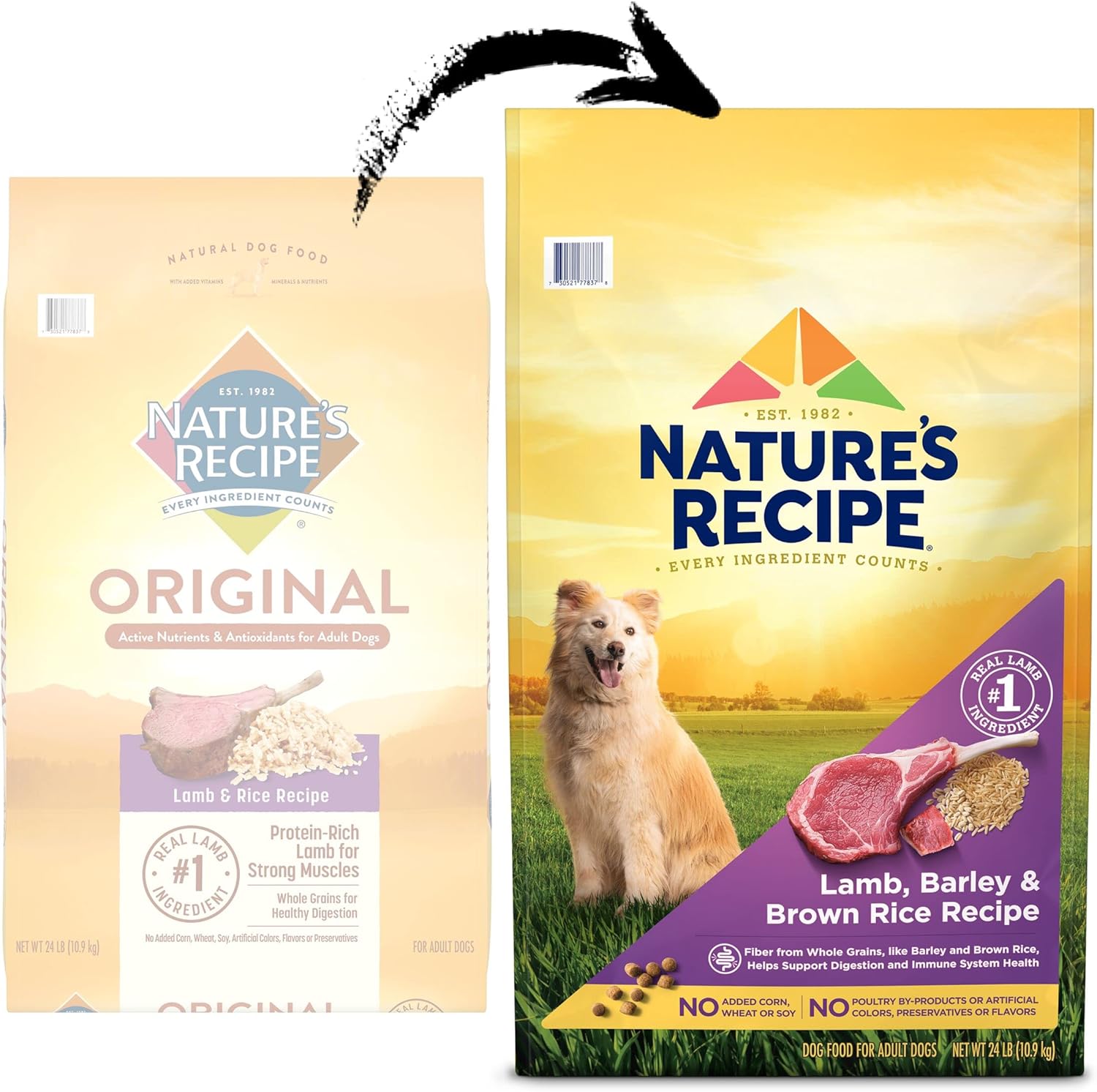 Nature′s Recipe Lamb, Barley & Brown Rice Recipe Dry Dog Food, 24 lb. Bag4