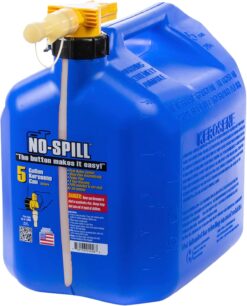 No-Spill NSP-1466S, 5 Gallon Gas Can for Kerosene Fuel with View Stripe