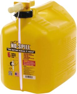 No-Spill NSP-1467S, 5 Gallon Gas Can for Diesel Fuel with View Stripe