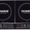 Nuwave Double Induction Cooktop, Powerful 1800W, 2 Large 8” Heating Coils, Independent Controls, 94 Temp Settings from 100°F to 575°F in 5°F Increments, 2 x 11.5” Shatter-Proof Ceramic Glass Surface