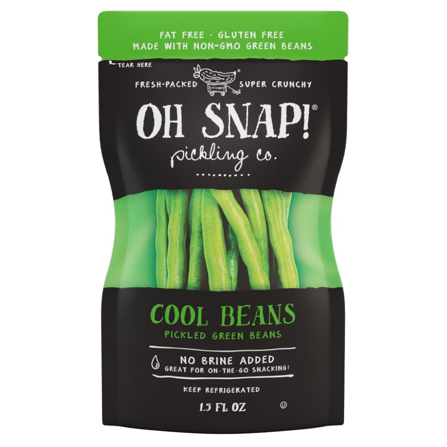 OH Snap Cool Beans Pickled Green Beans, 1.75 Ounce -- 12 per case.1